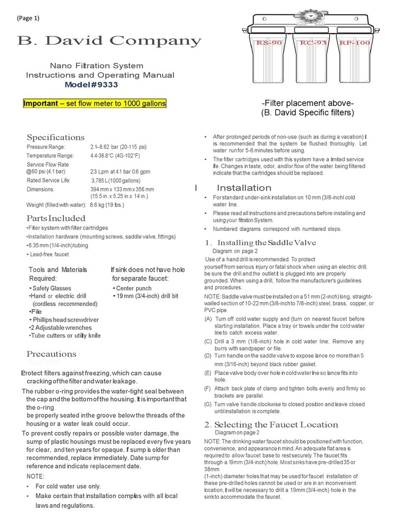 B.David 9333 Instructions and operating manual B.David 9333 Instructions and operating manual