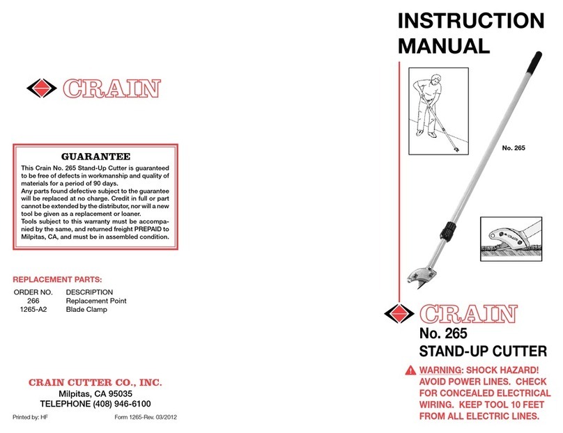 CRAIN 265 instruction manual