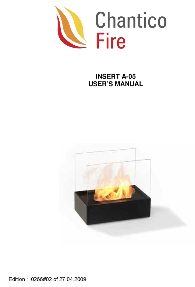 Chantico Fire INSERT A-05 user manual Chantico Fire INSERT A-05 user manual
