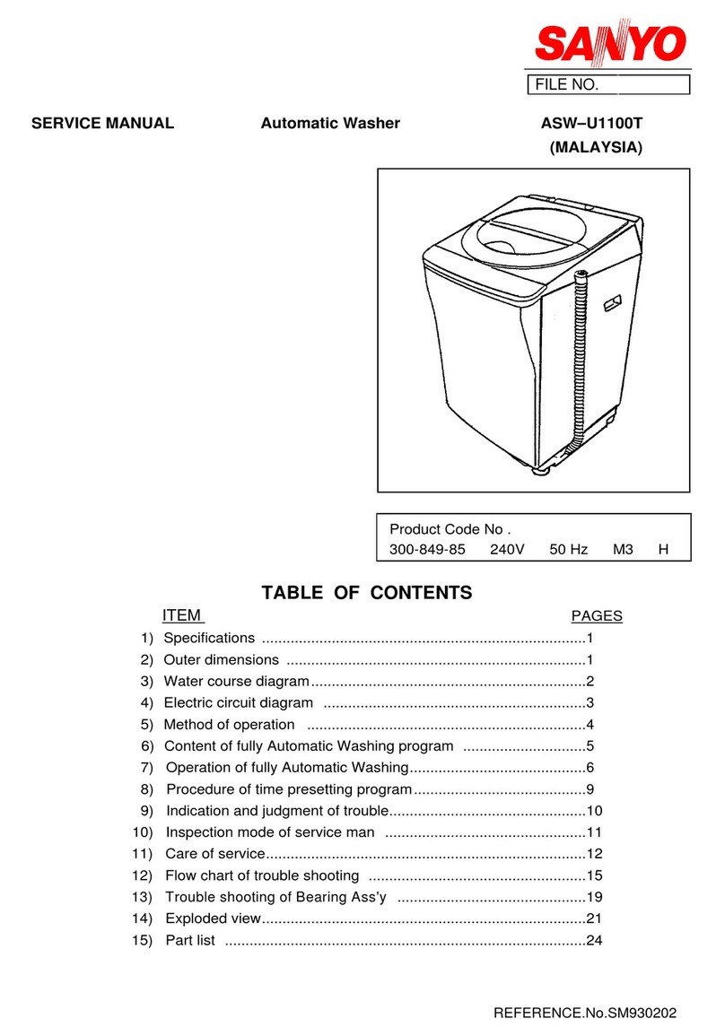 Sanyo ASW U1100T User manual