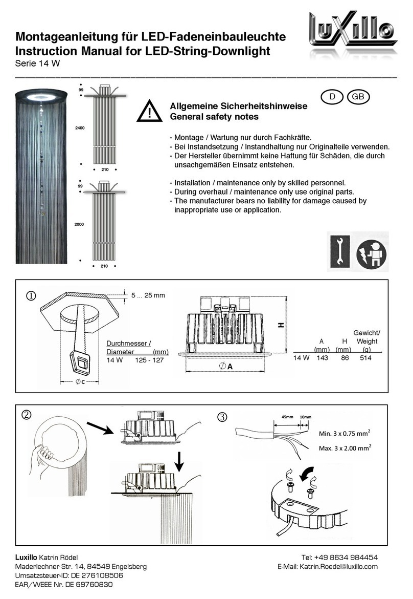 Luxillo LED-String-Downlight User manual