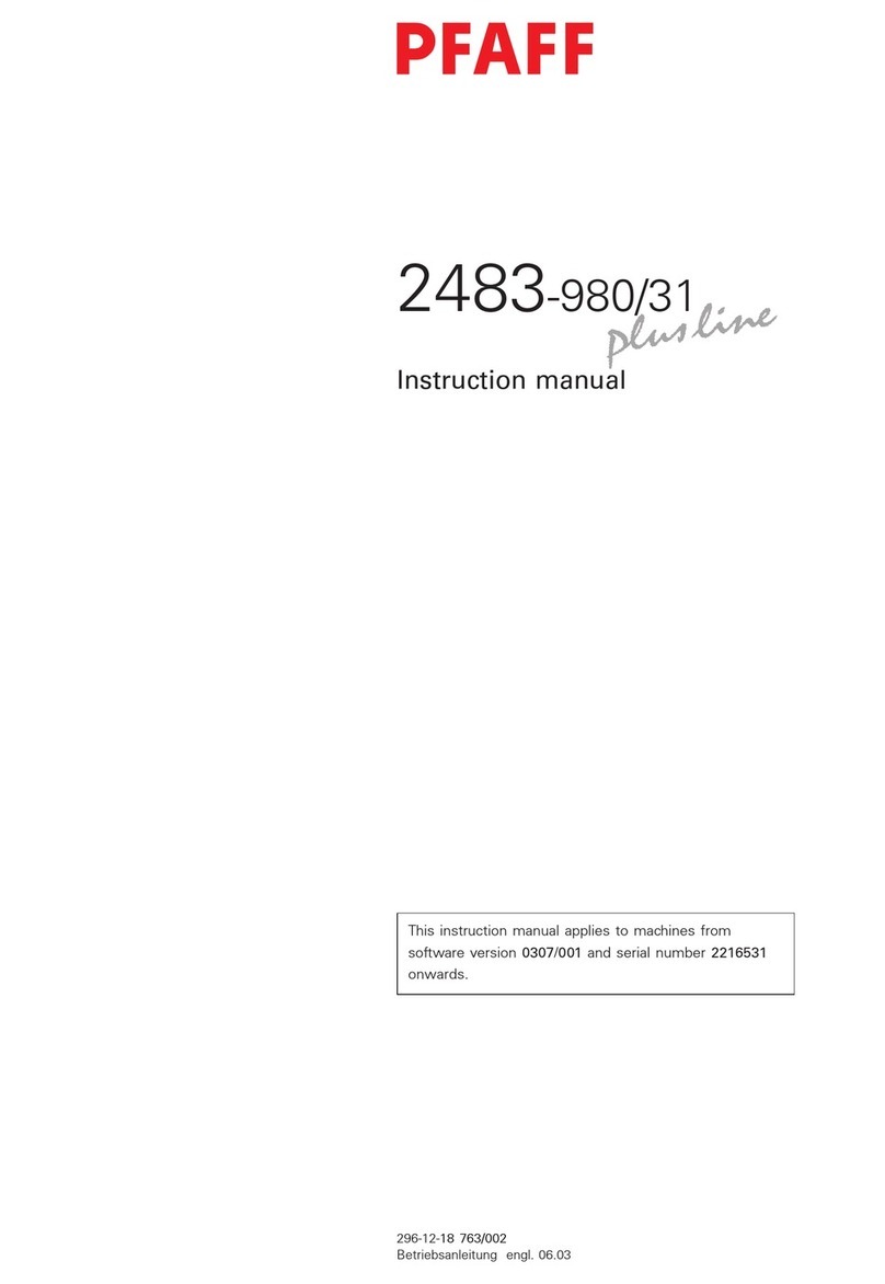 Pfaff 2483-980/31 User manual