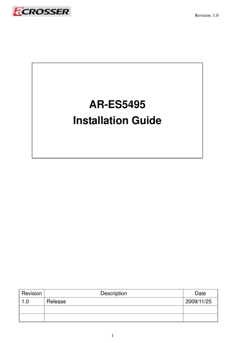 Acrosser Technology AR-ES5495 User manual Acrosser Technology AR-ES5495 User manual