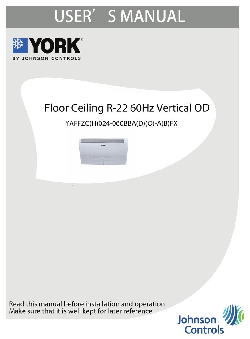 York YAFFZC(H)024-060BBA(D)(Q)-A(B)FX User manual