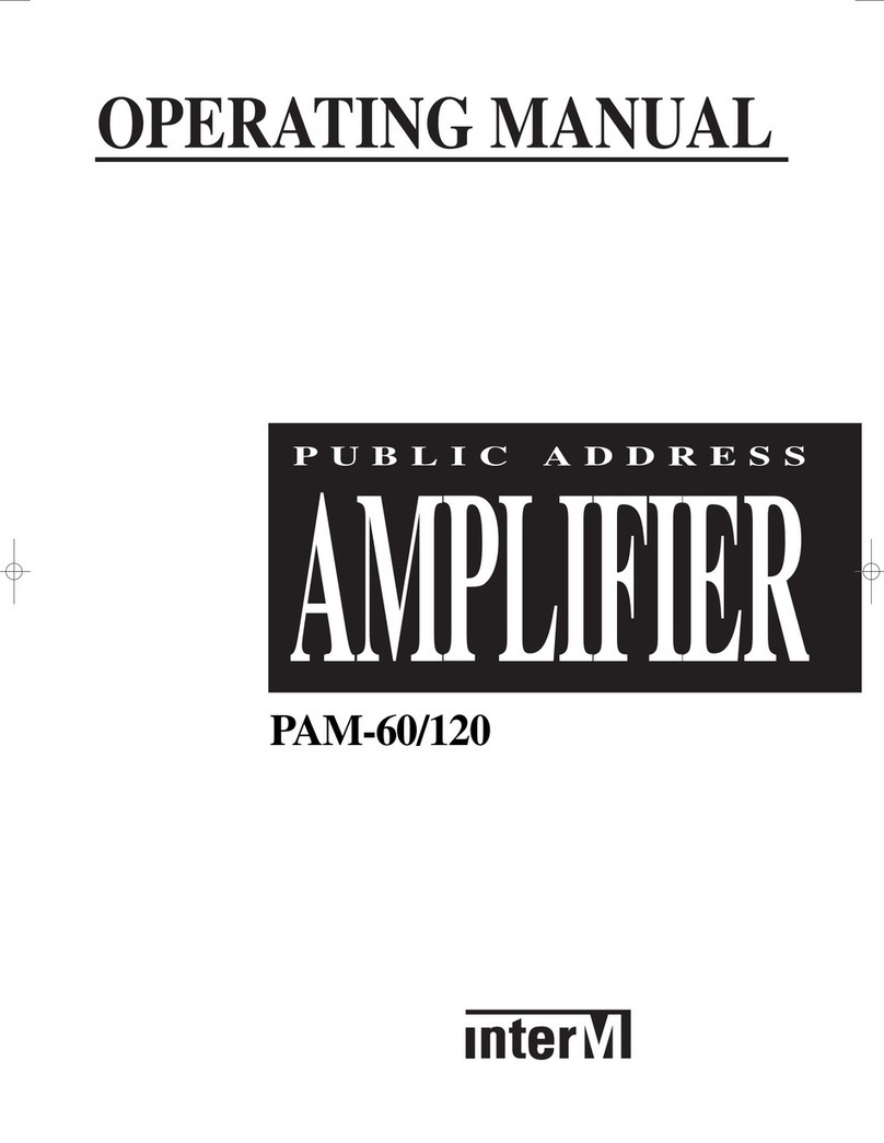 Inter-m PAM-60 User manual Inter-m PAM-60 User manual