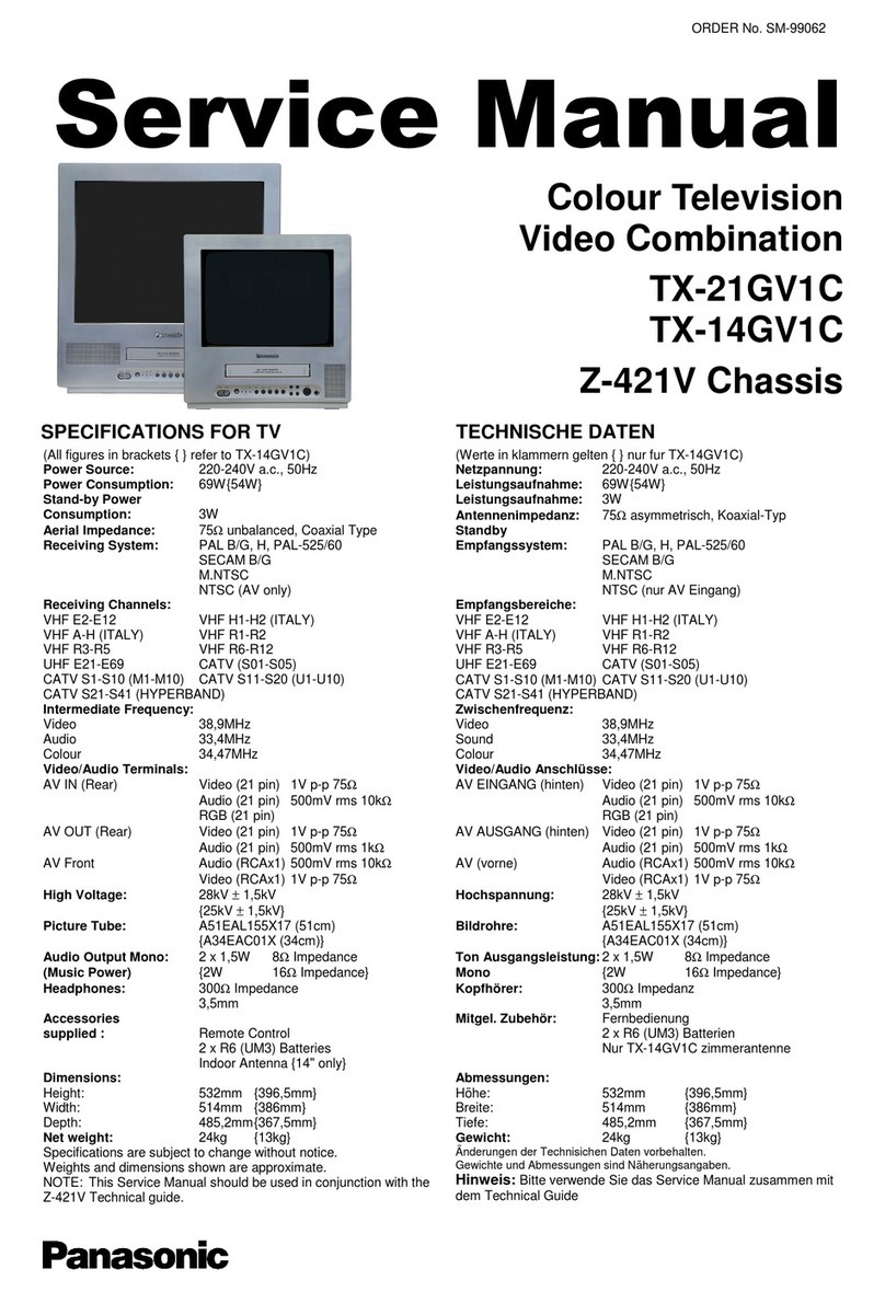 Panasonic TX-21GV1C User manual