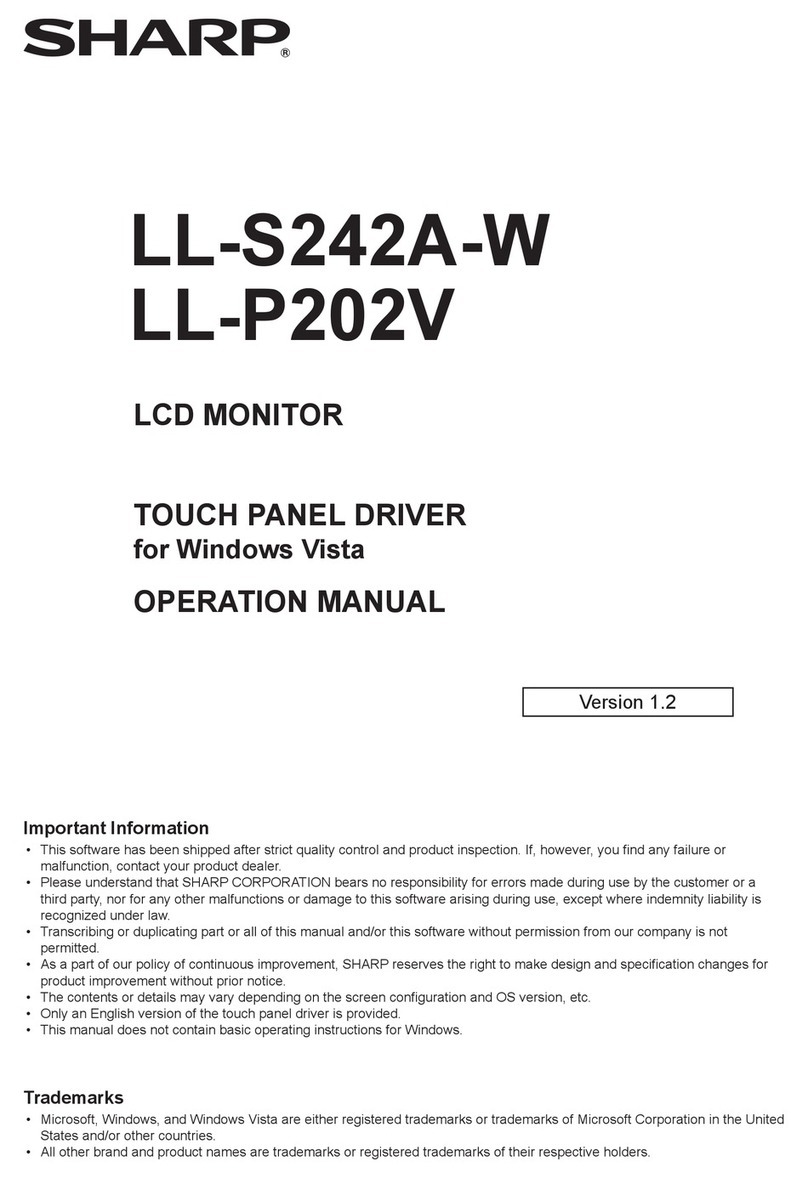 Sharp LL-S242A-W User manual