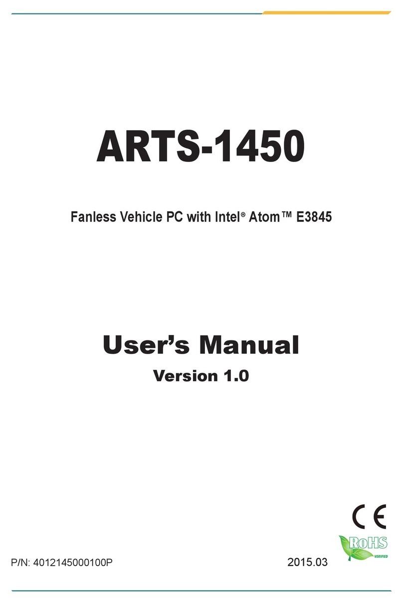 Arbor Technology ARTS-1450 user manual Arbor Technology ARTS-1450 user manual