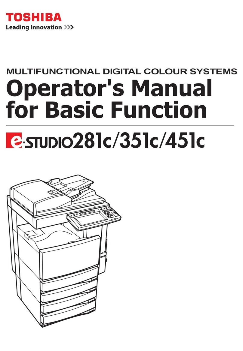 Toshiba E-STUDIO 351C User manual
