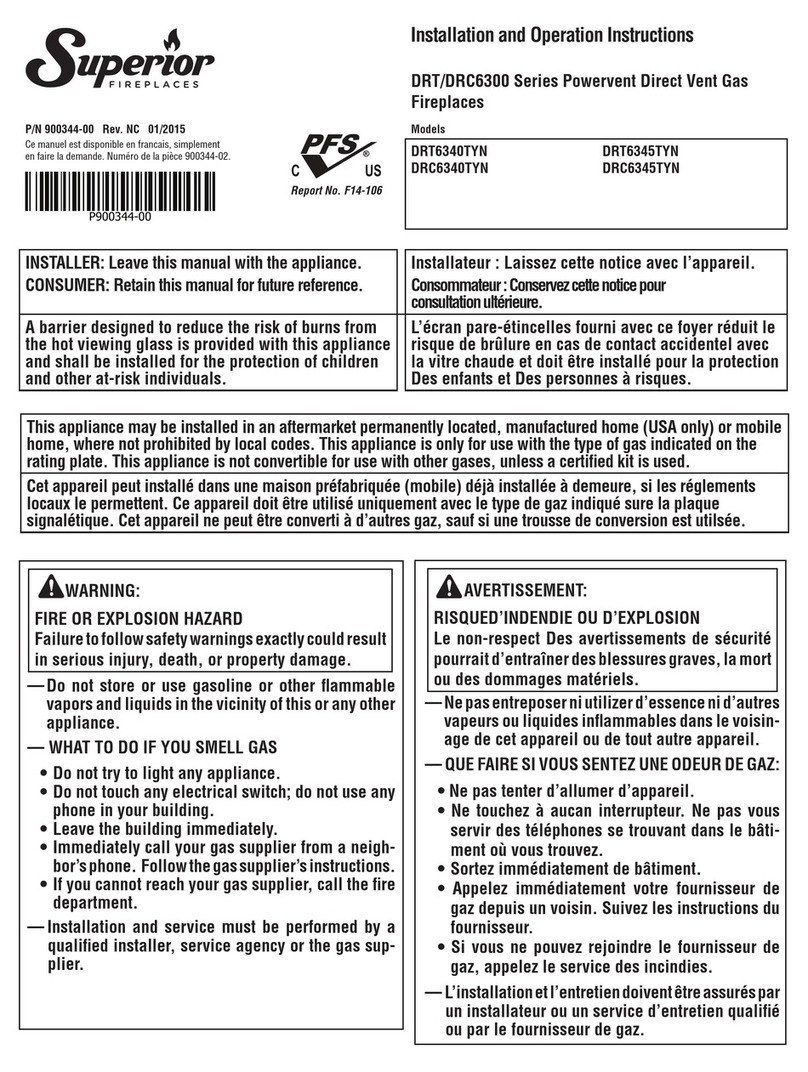 Superior Signature DRT6340TYN User manual