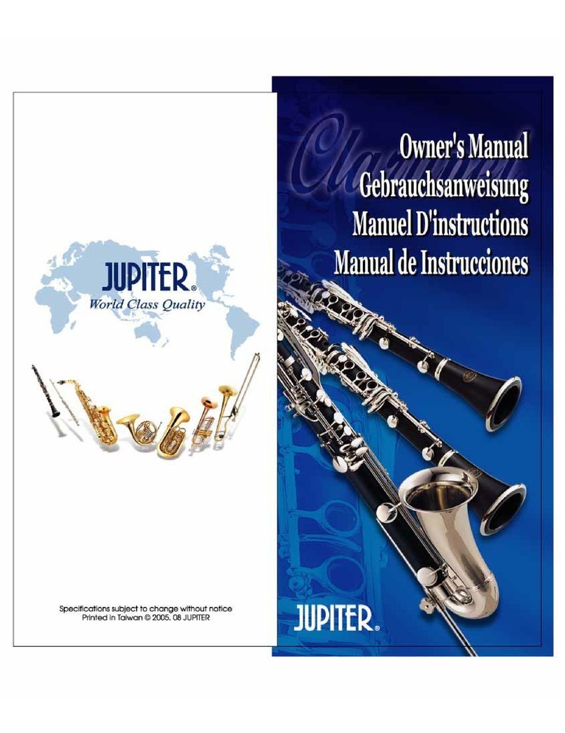 Jupiter Clarinet owner's manual
