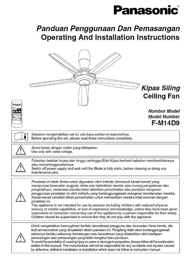 Panasonic F-M14D9 Assembly instructions