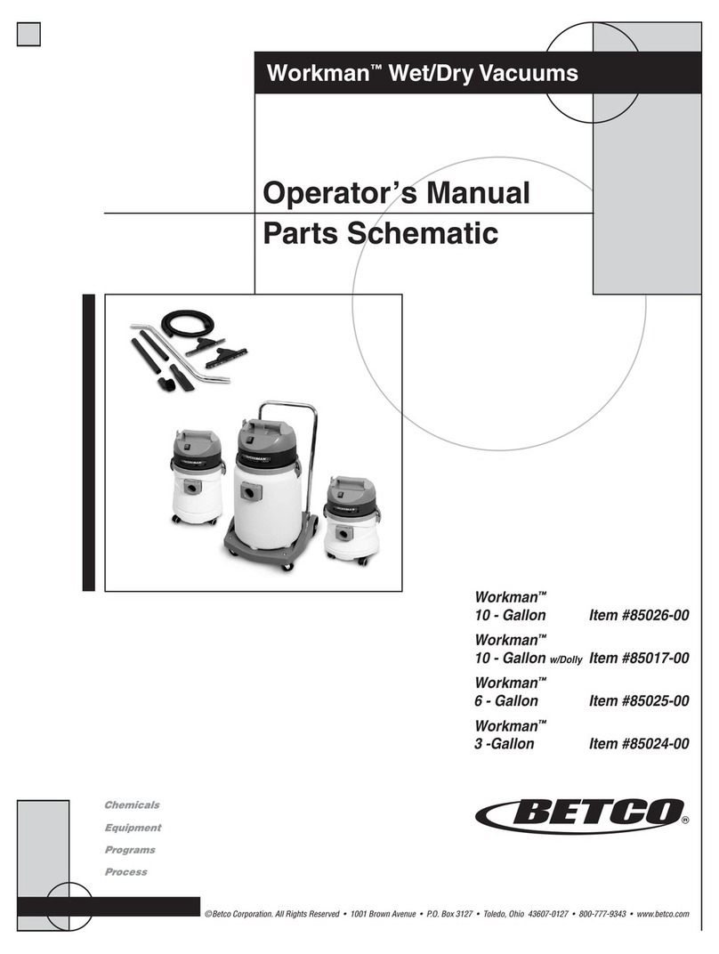 BETCO Workman 3 Operator's manual