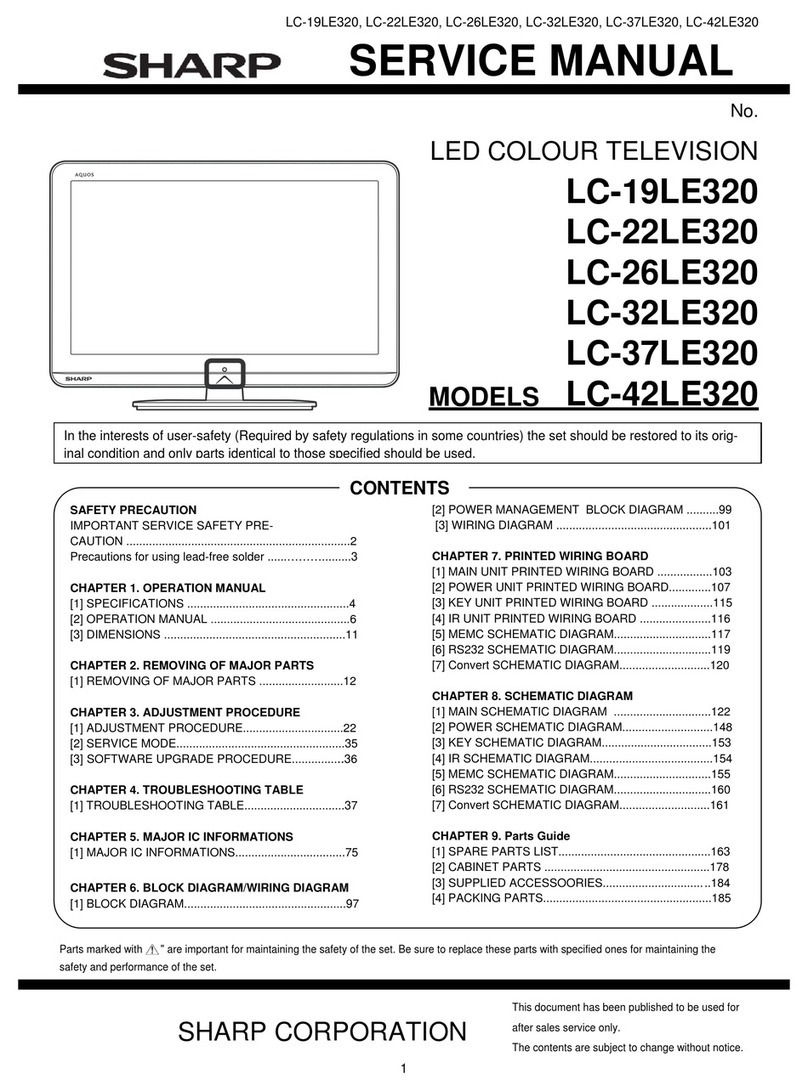 Sharp LC-19LE320 User manual