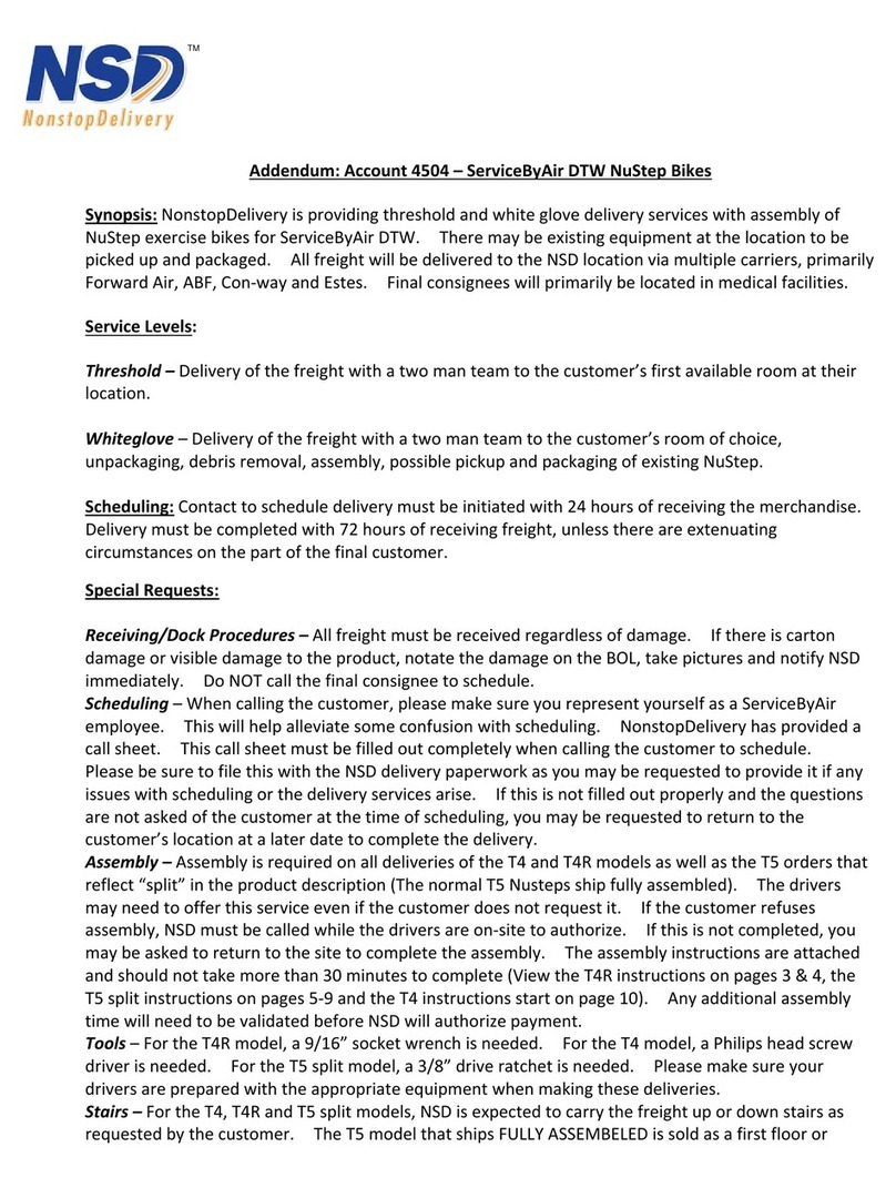 Nustep T4 installation instructions