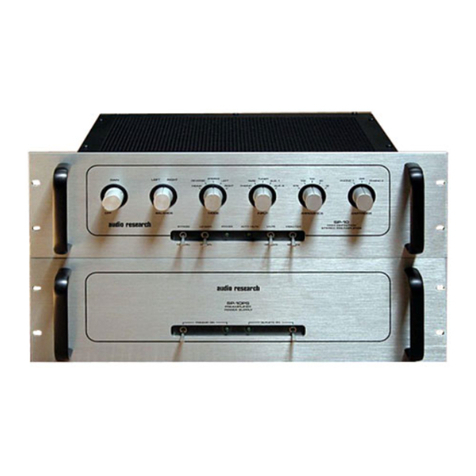 Audio Research SP10 User manual Audio Research SP10 User manual