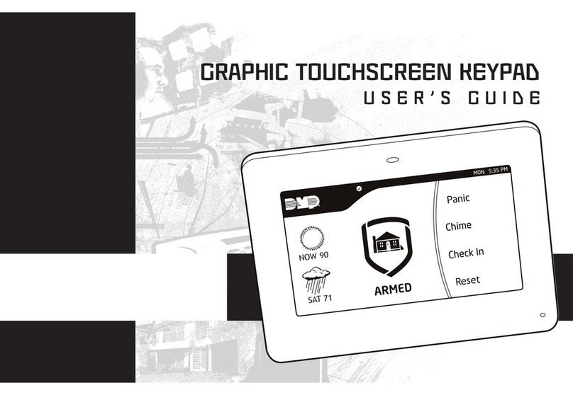 Digital Monitoring Products GRAPHIC TOUCHSCREEN KEYPAD user guide