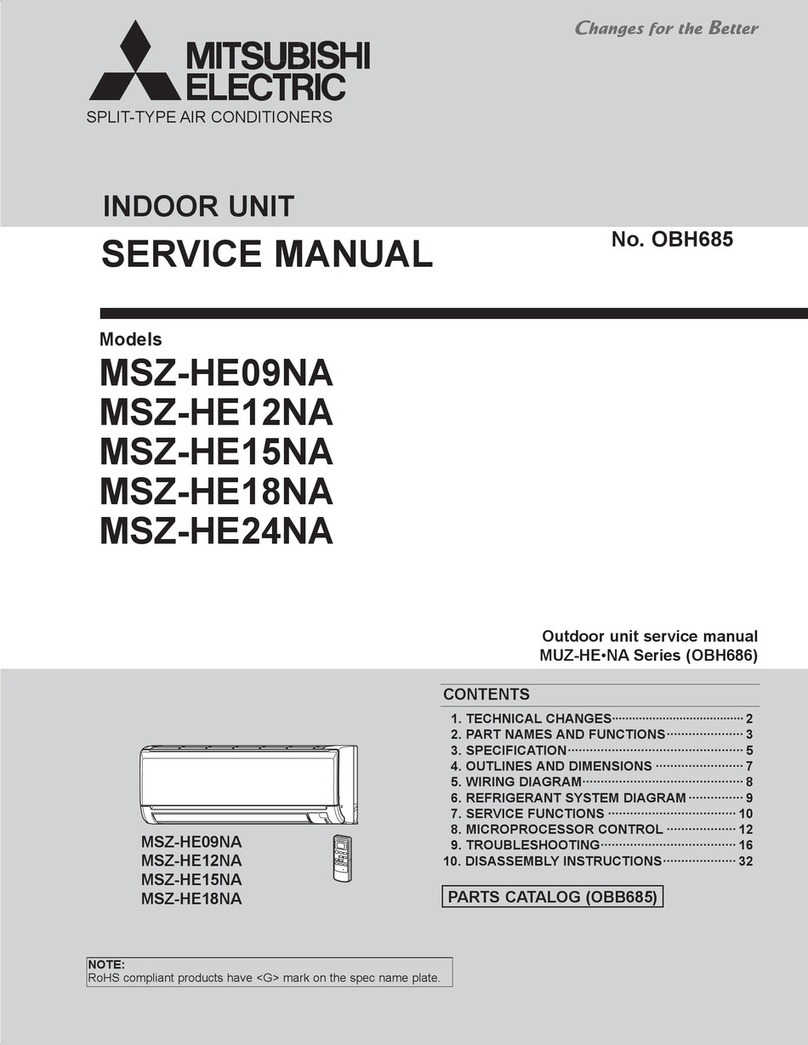 Mitsubishi Electric MSZ-HE09NA User manual