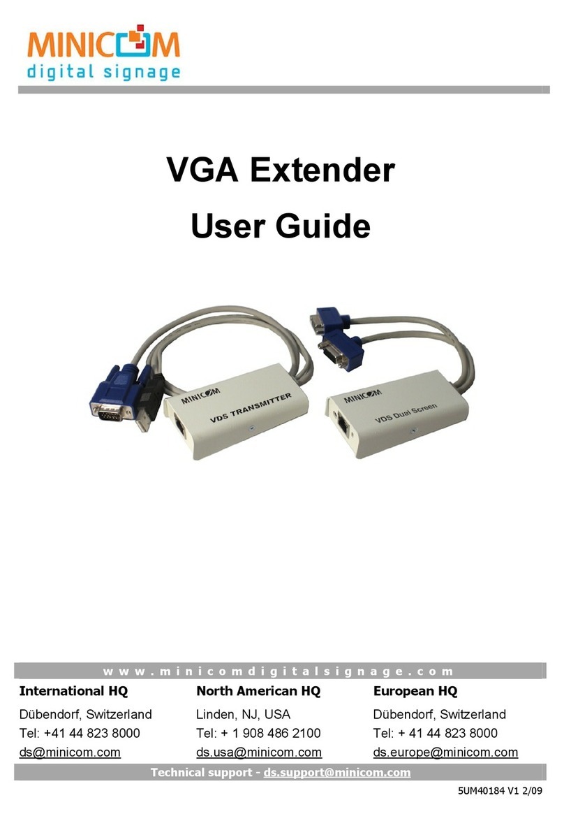 Minicom VGA Extender user guide