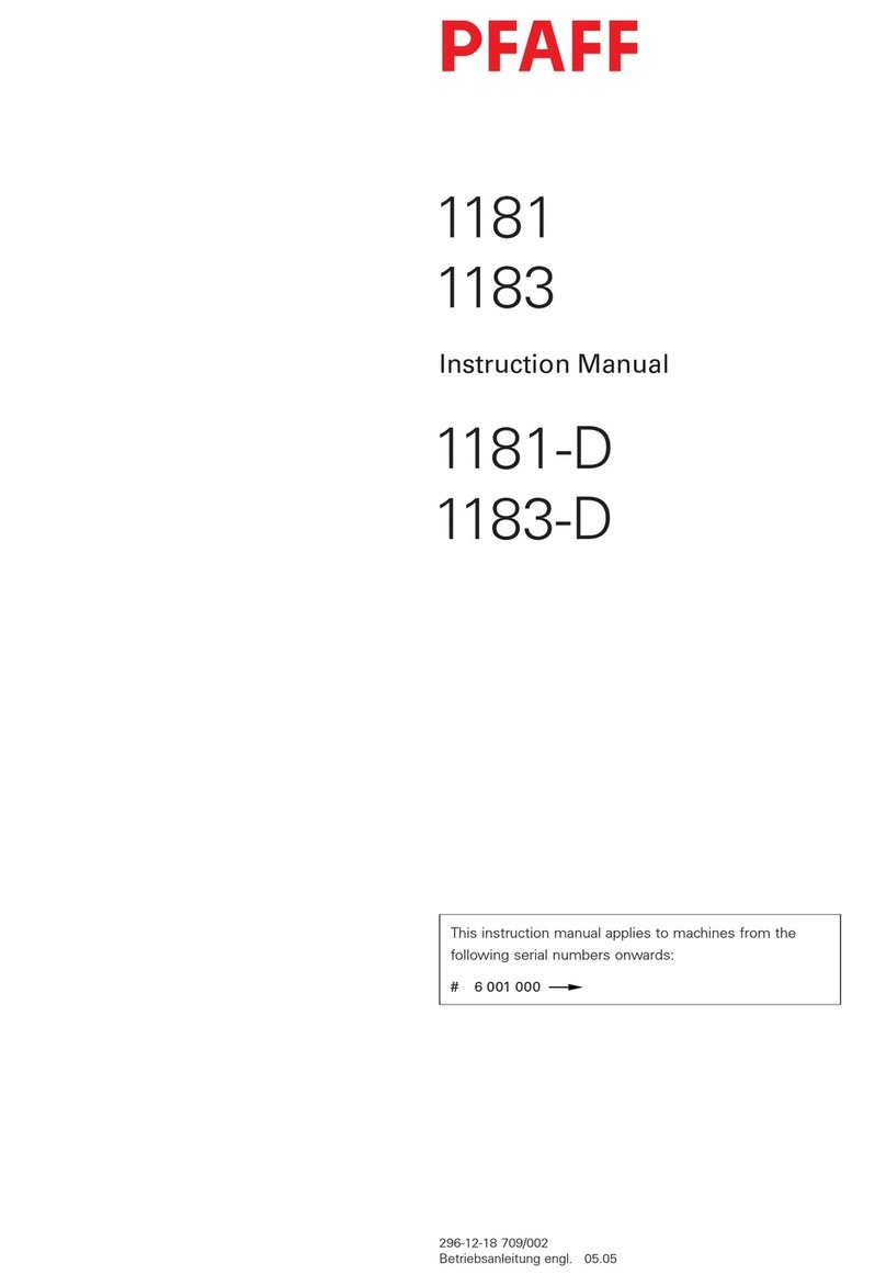 Pfaff 1171 User manual Pfaff 1171 User manual