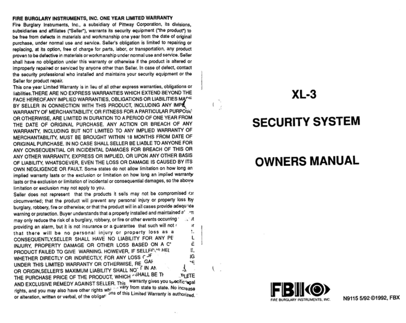 FBI XL-3 owner's manual