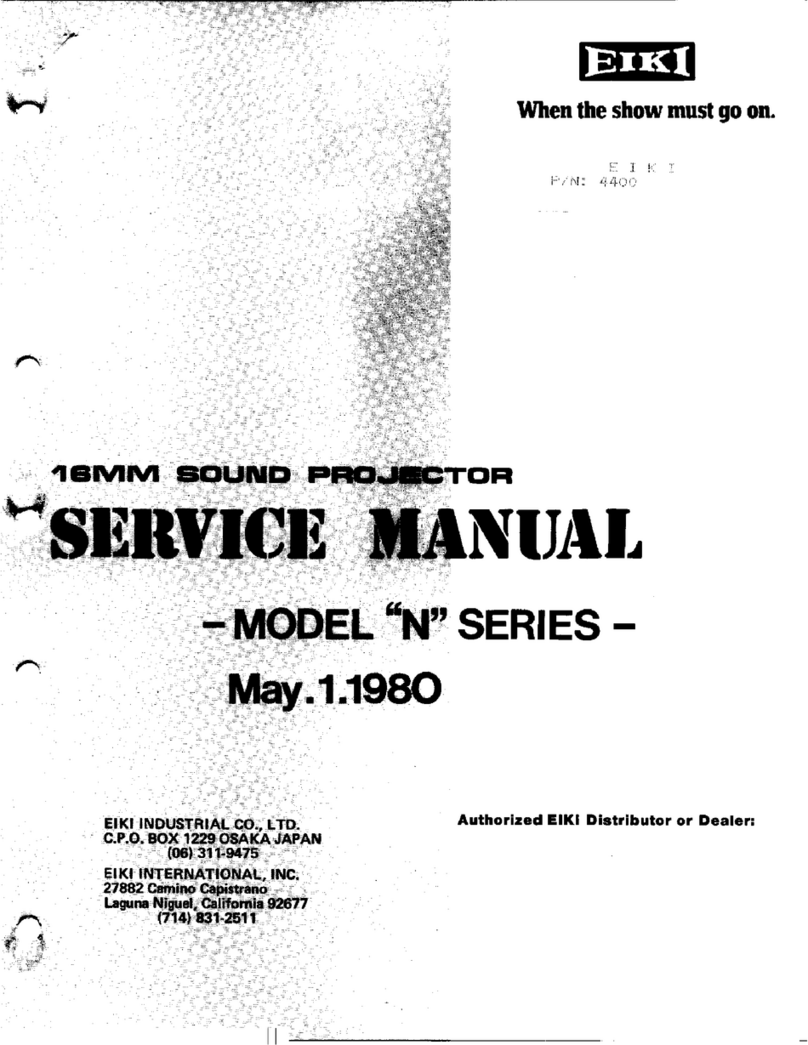 Eiki NST-0 Service manual