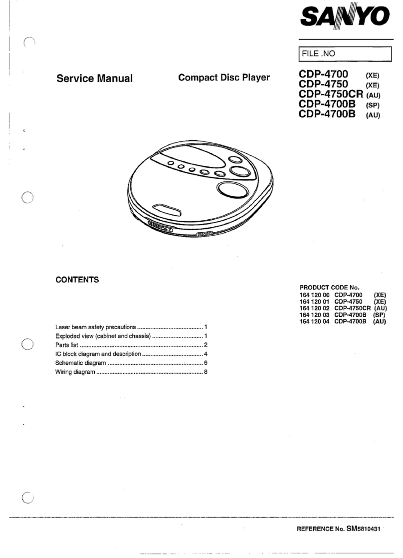 Sanyo CDP-4700 User manual