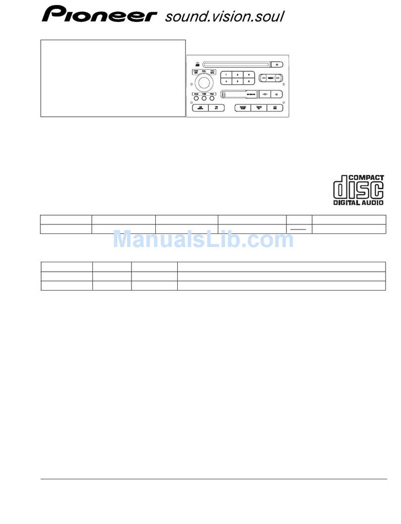 Pioneer FX-M2017ZSA X1B User manual