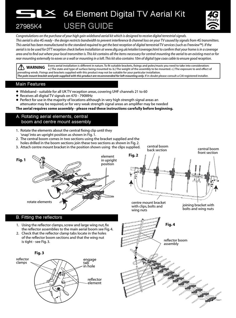 SLX 64 Element Digital TV Aerial Kit User guid