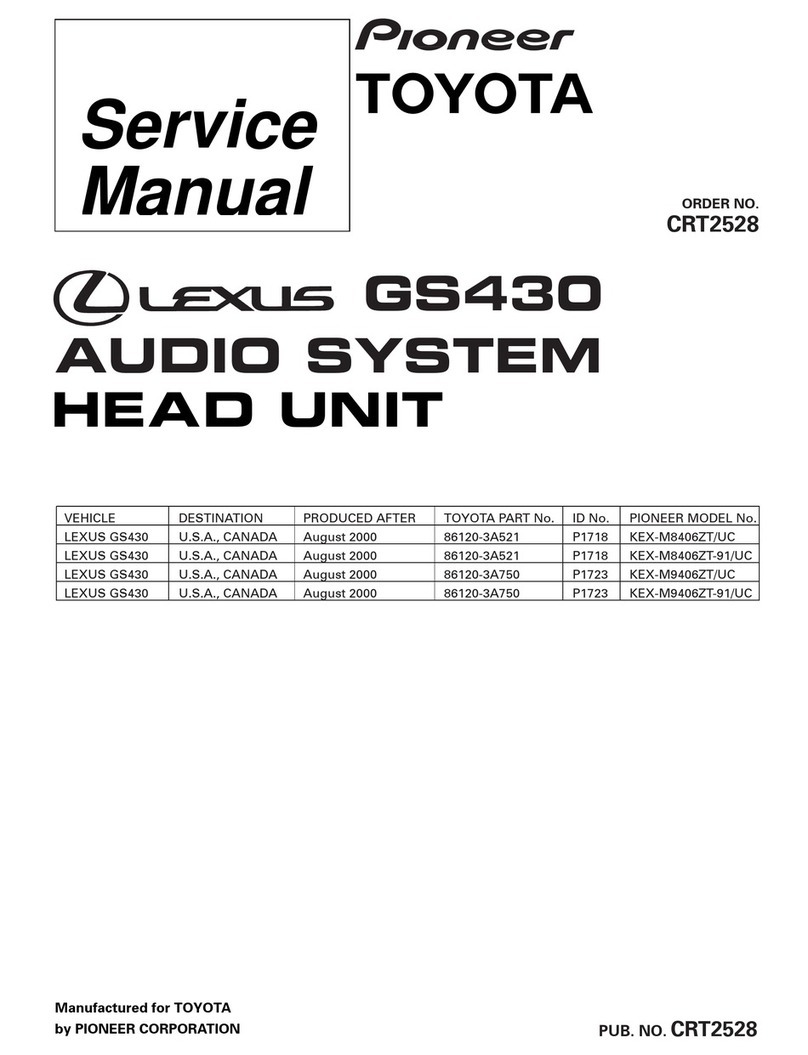 Pioneer KEX-M8406ZT/UC Service manual