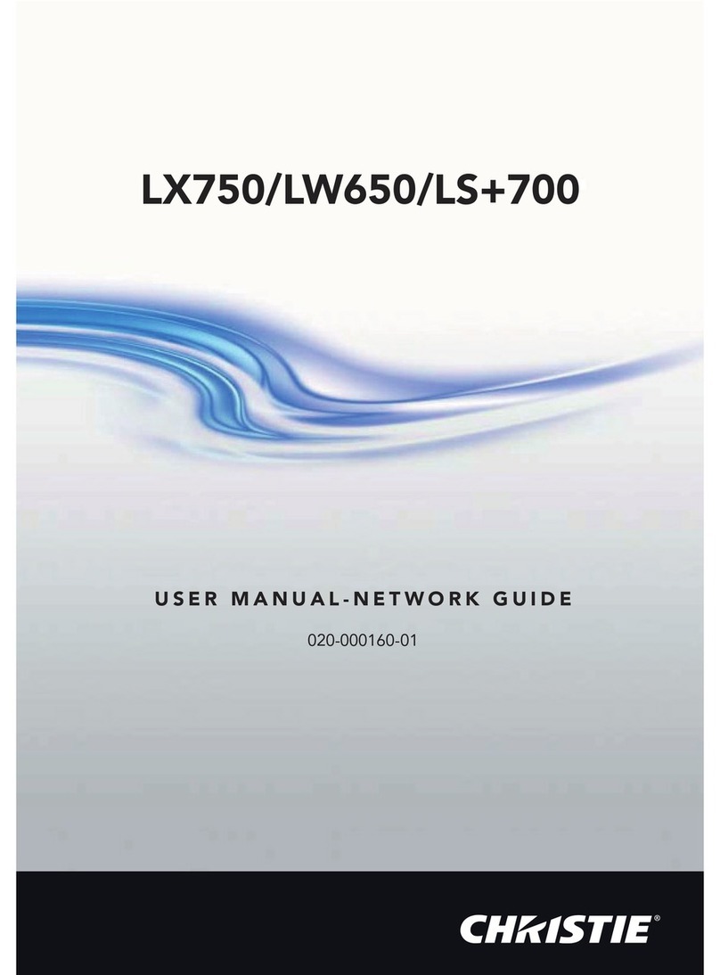 Christie LX750 user manual