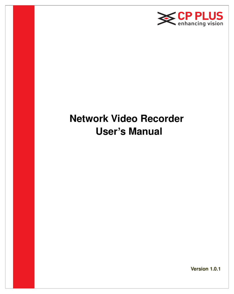 CP Plus CP-UNR-1xxQ1 Series User manual