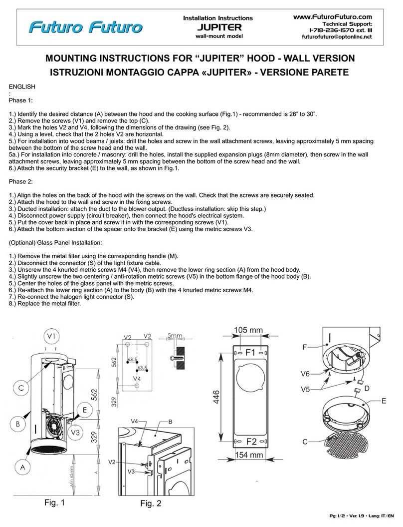 Futuro Futuro JUPITER installation instructions