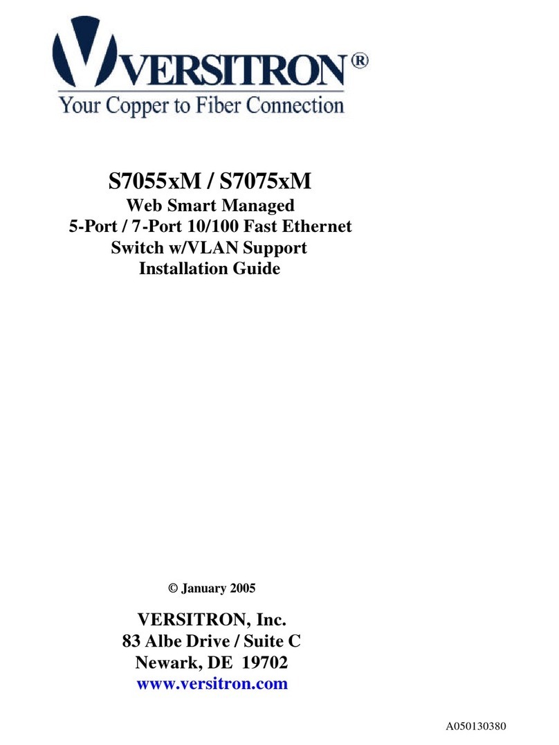 Versitron S7055xM User manual