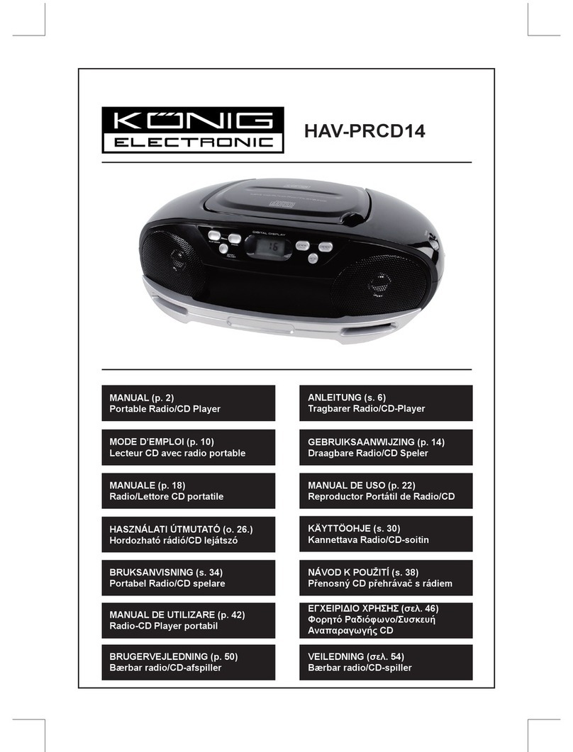 Konig HAV-PRCD14 manual
