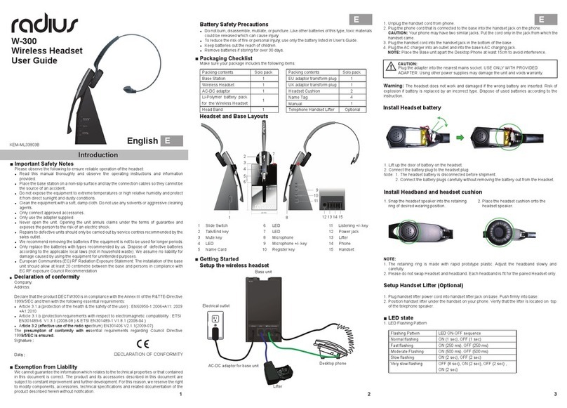 Radius W-300 user guide