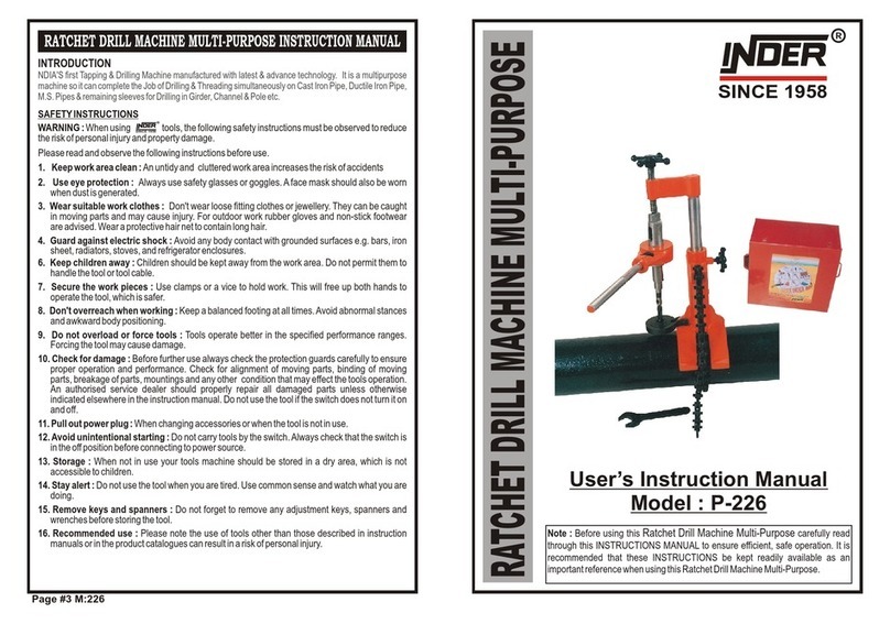 Inder P-226 Operator's manual