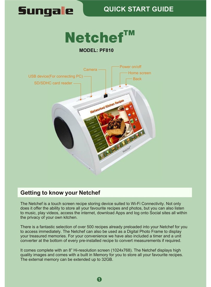 Netchef PF810 quick start guide