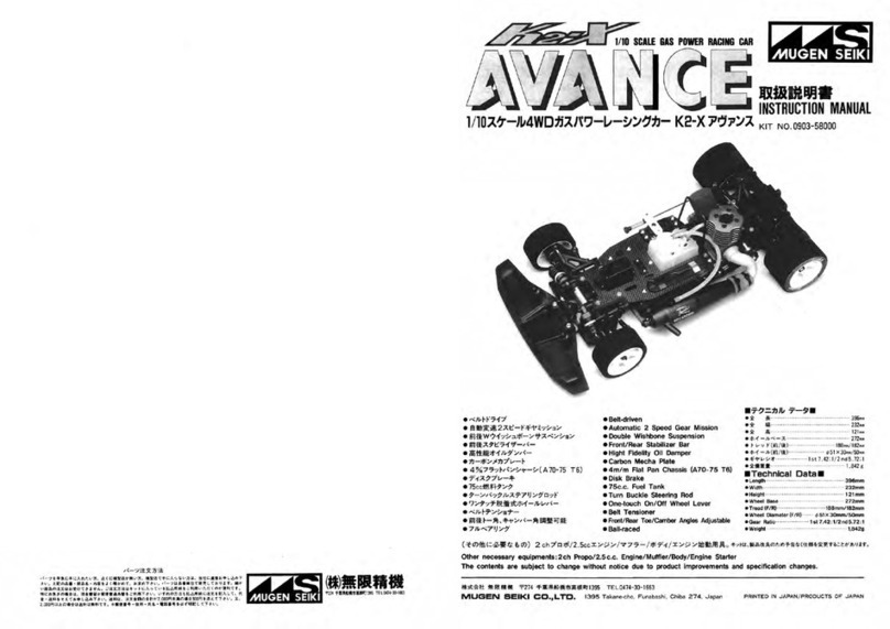 Mugen Seiki K2-x avance instruction manual