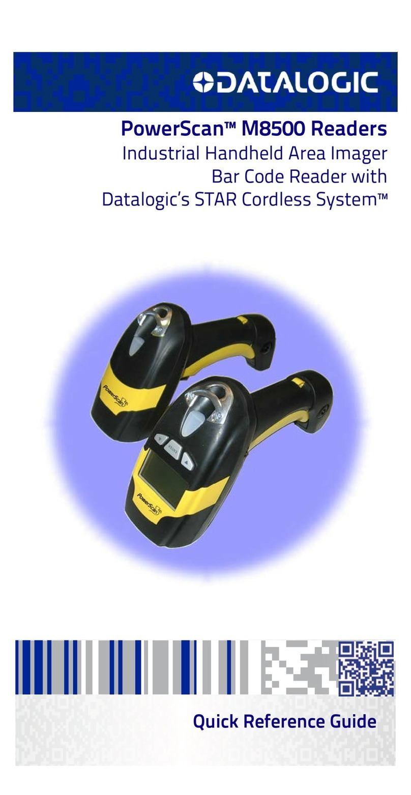 Datalogic PowerScan M8500 Quick reference guide