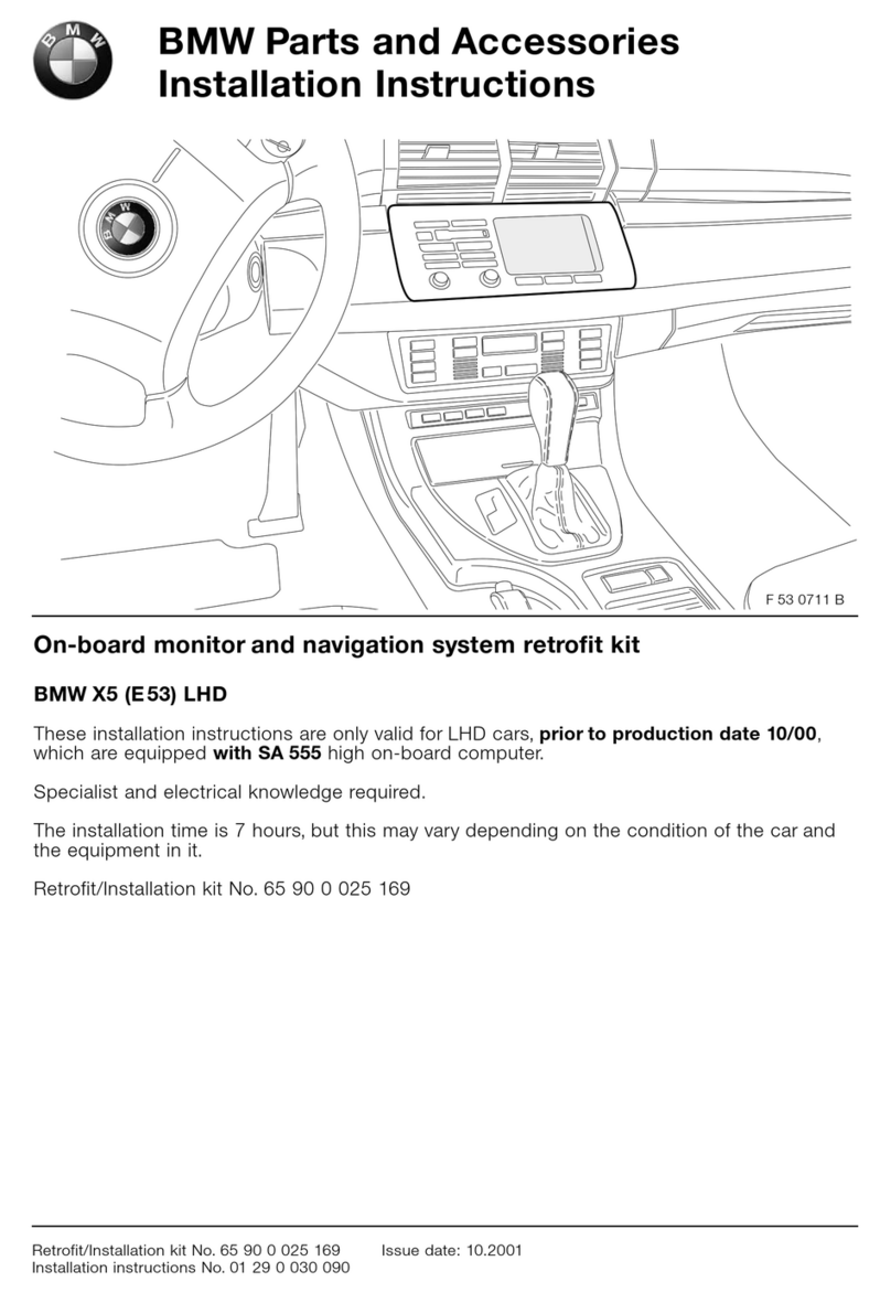 BMW X5 (E53) LHD installation instructions