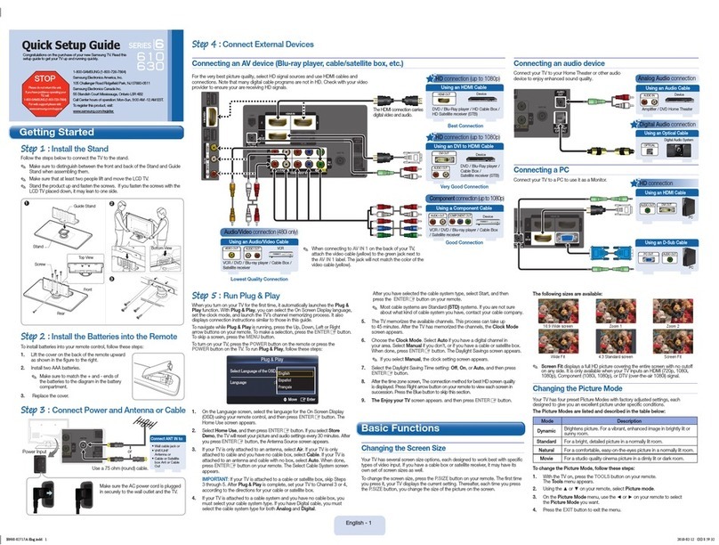 Samsung 610 Series User manual