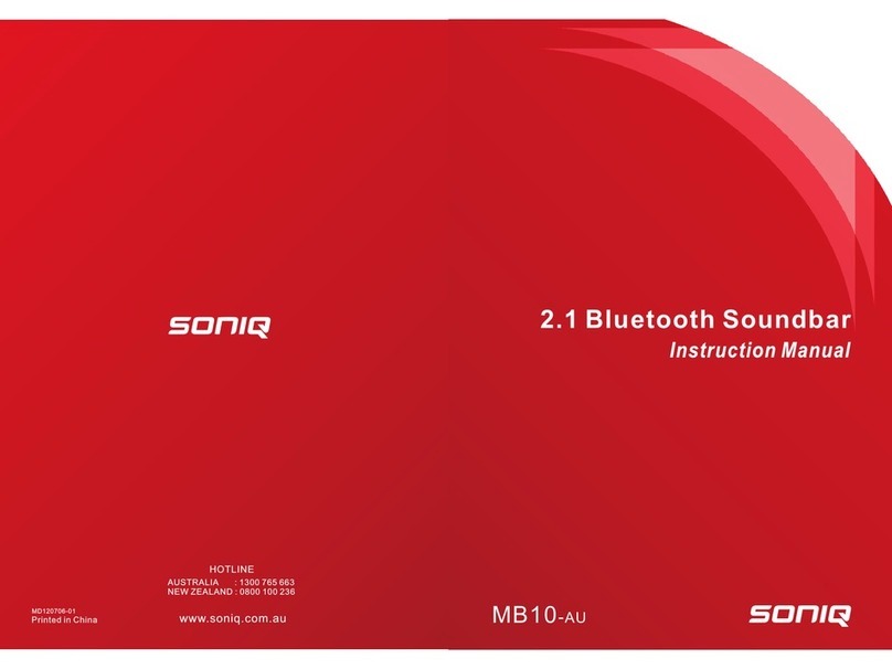 SONIQ MB10 instruction manual
