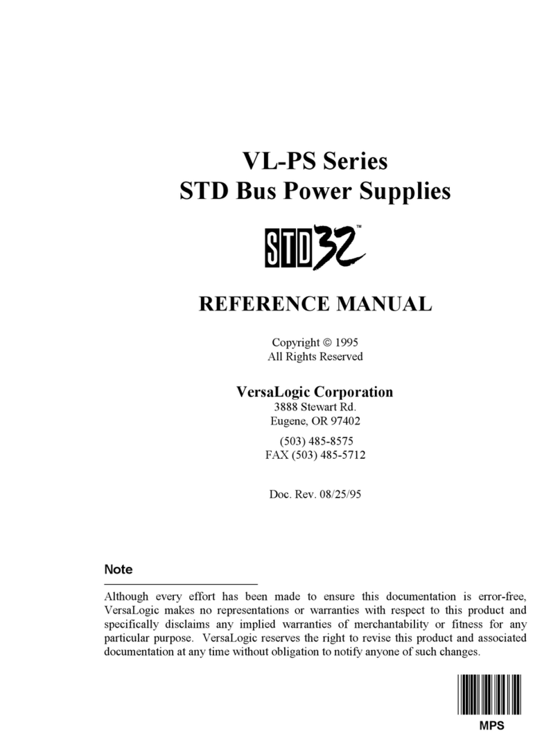 VersaLogic VL-PS Series Reference manual