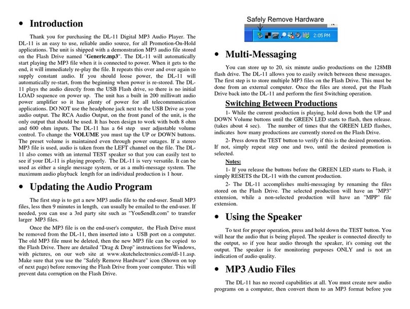 SKUTCH DL-11 user manual