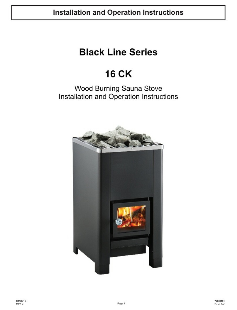 Tylo Black Line Series 16 CK Installation and operation instruction