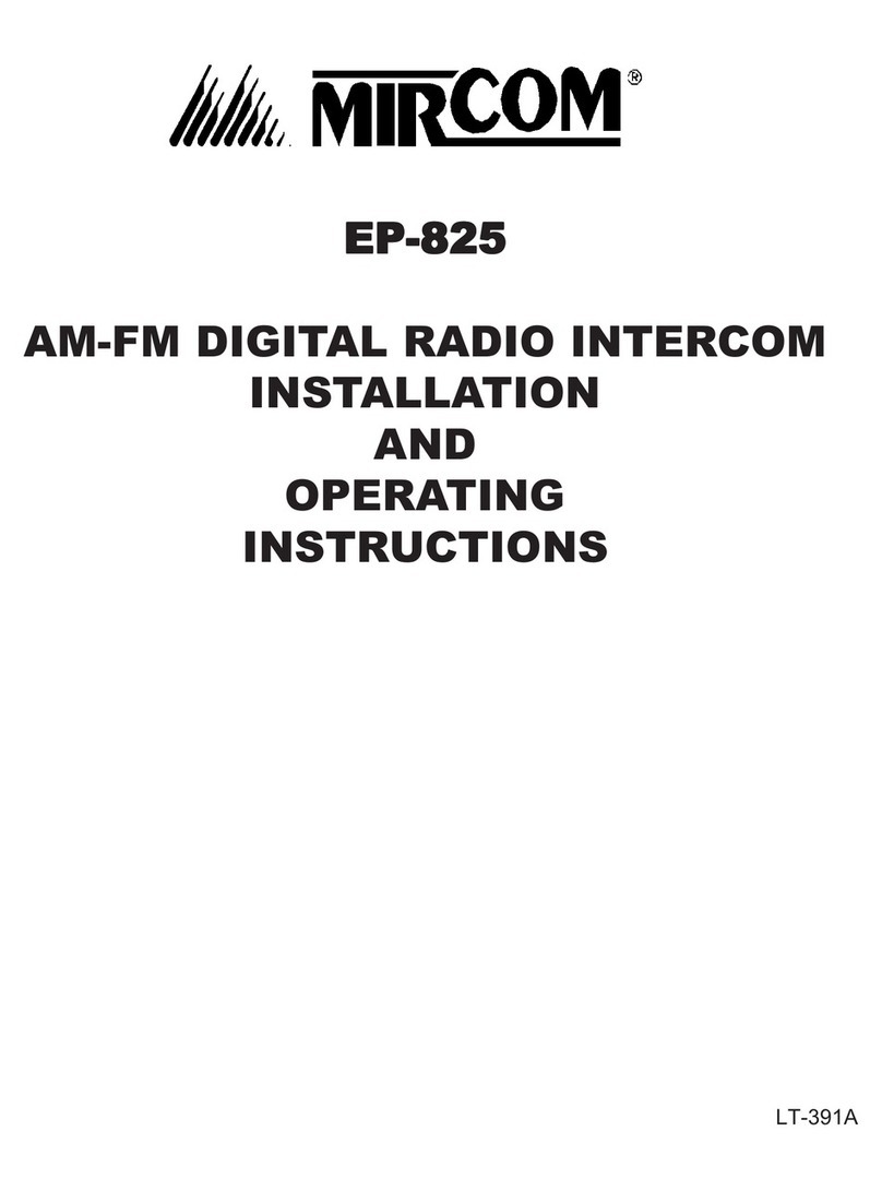 Mircom EP-825 Installation and operating instructions