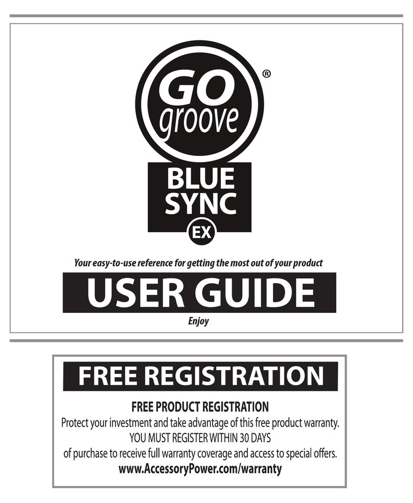 Go groove BLUESYNC EX User manual Go groove BLUESYNC EX User manual
