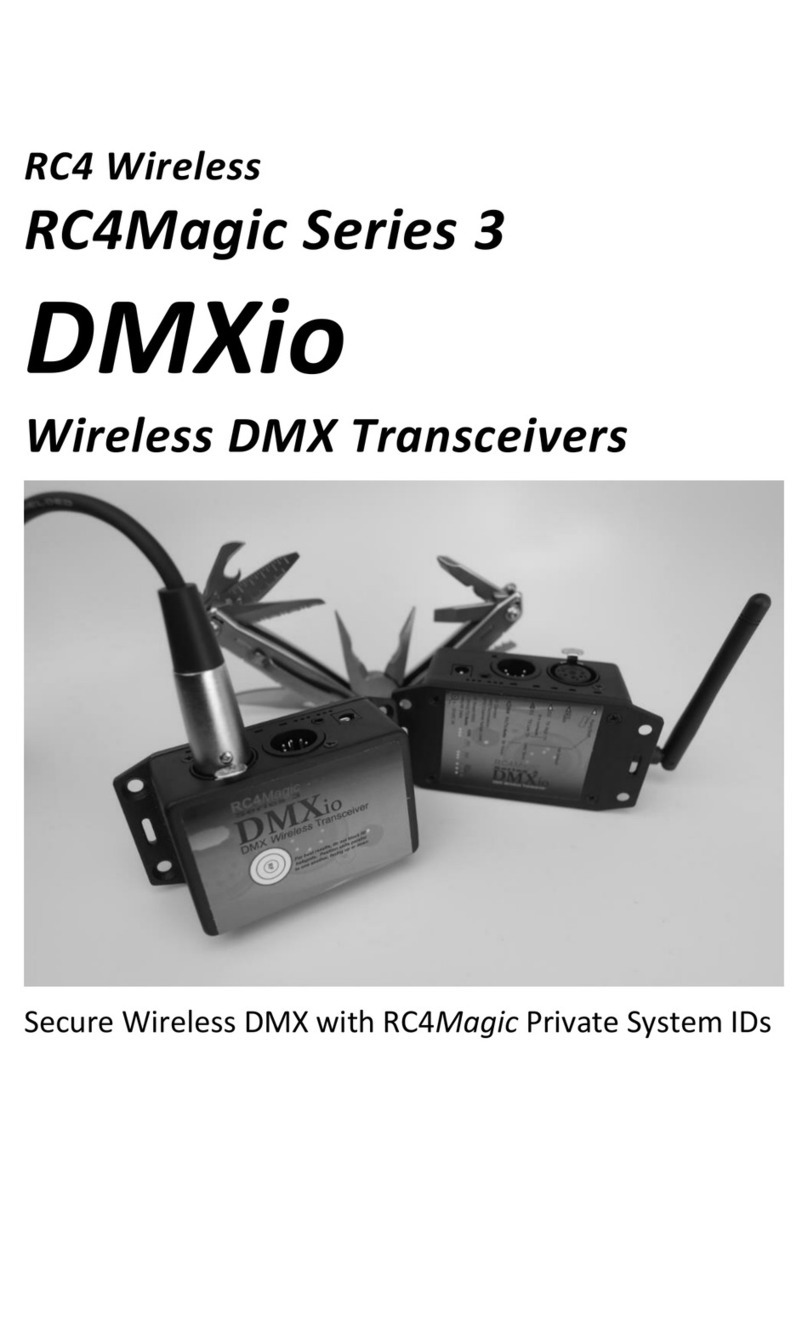 RC4 RC4Magic Series 3 DMXio User manual