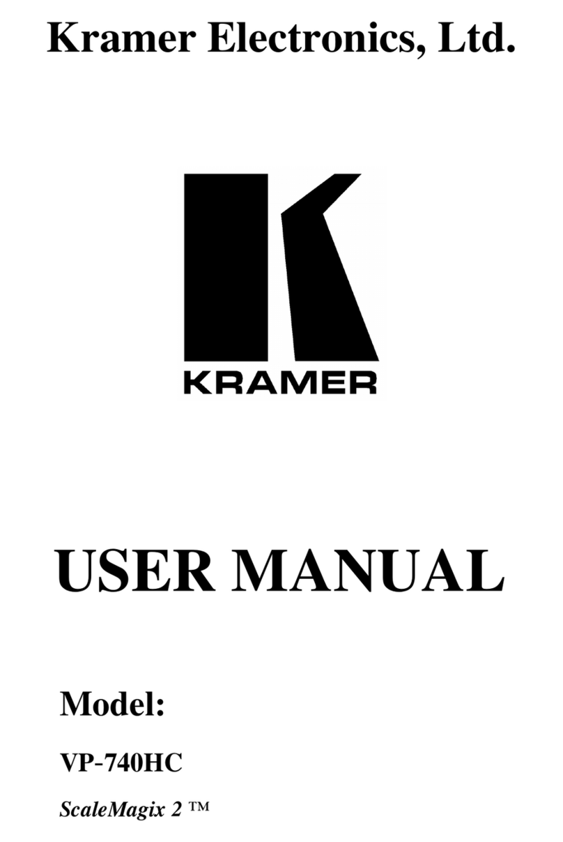 Kramer ScaleMagix 2 VP-740HC user manual